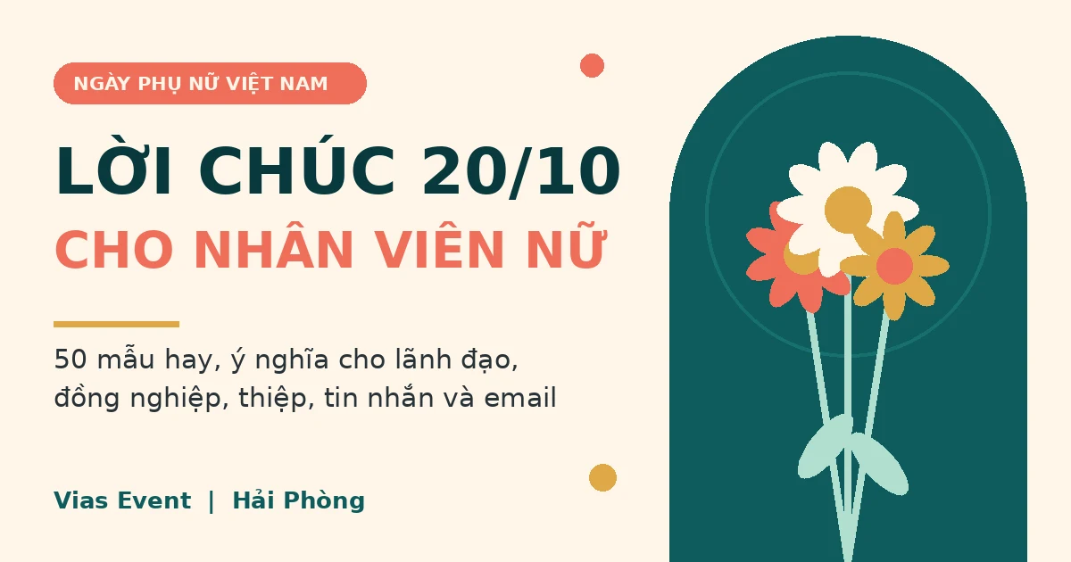 lời chúc 20/10 cho nhân viên nữ