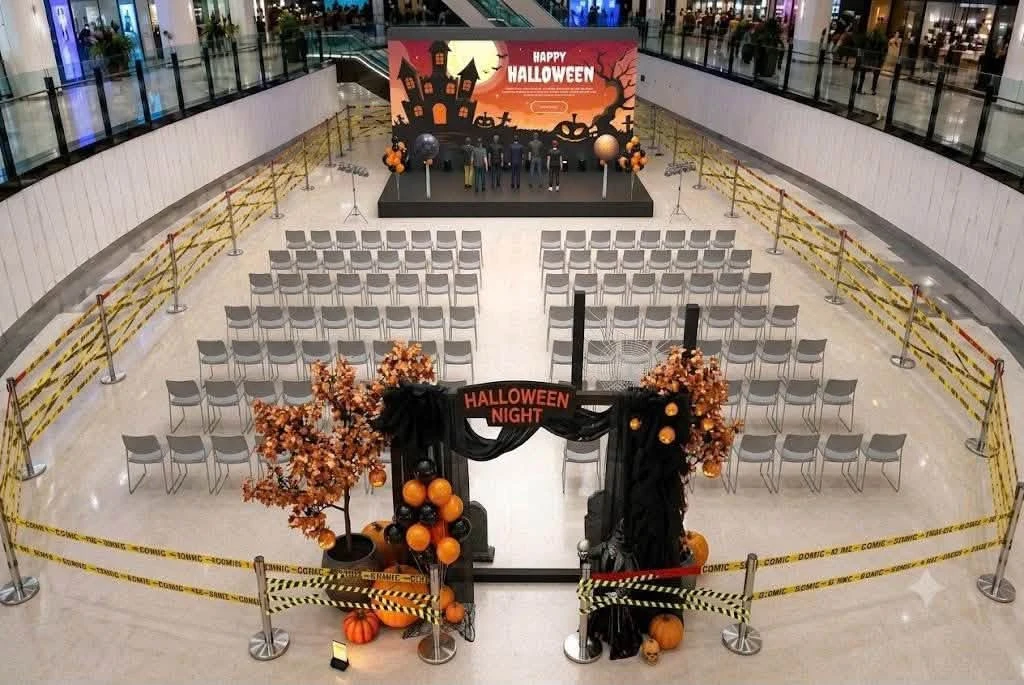 trang trí cổng chào Halloween